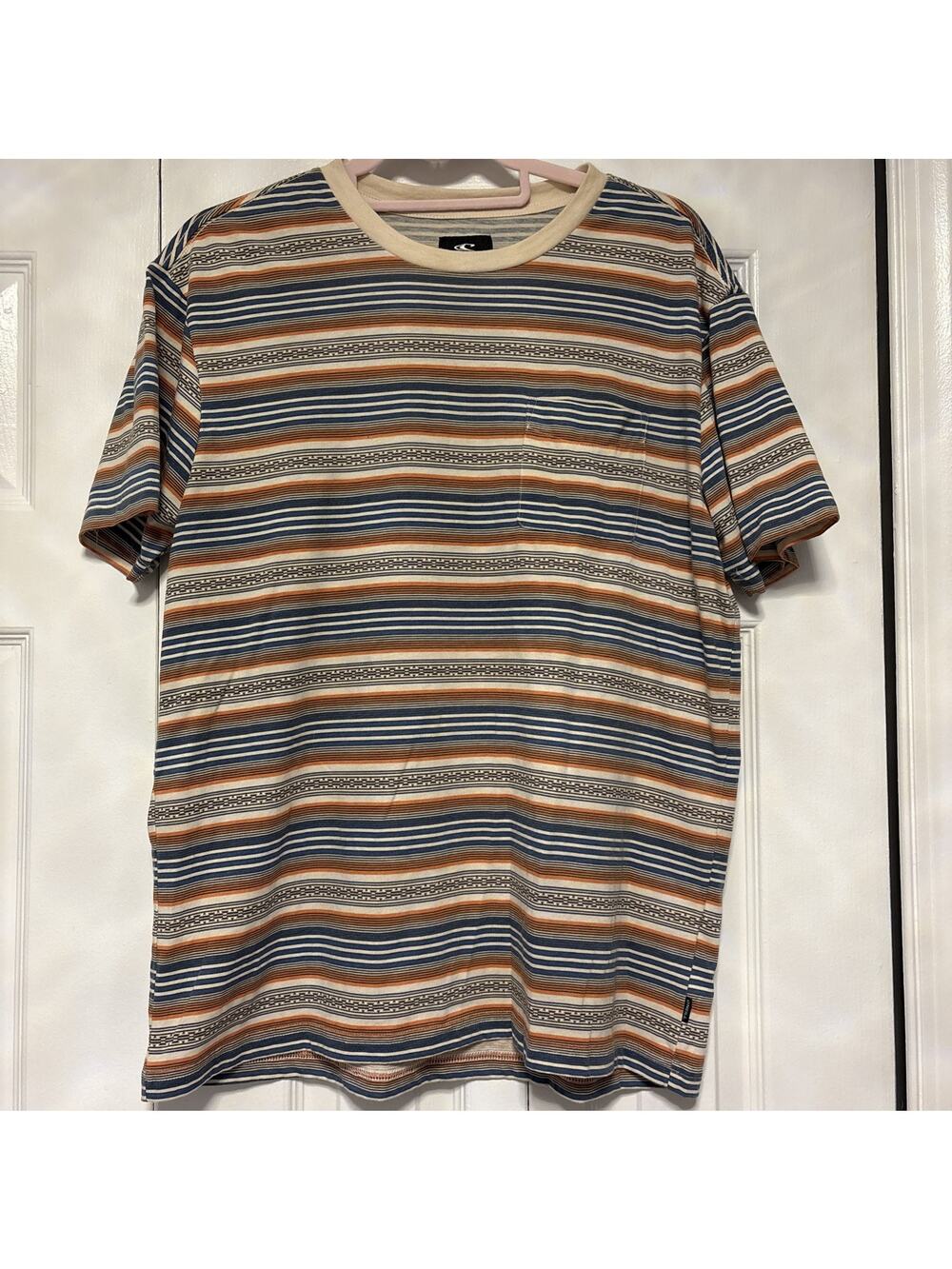 O'Neill T Shirt Preppy Stripes Surfing Skate Pocket Men’s Medium